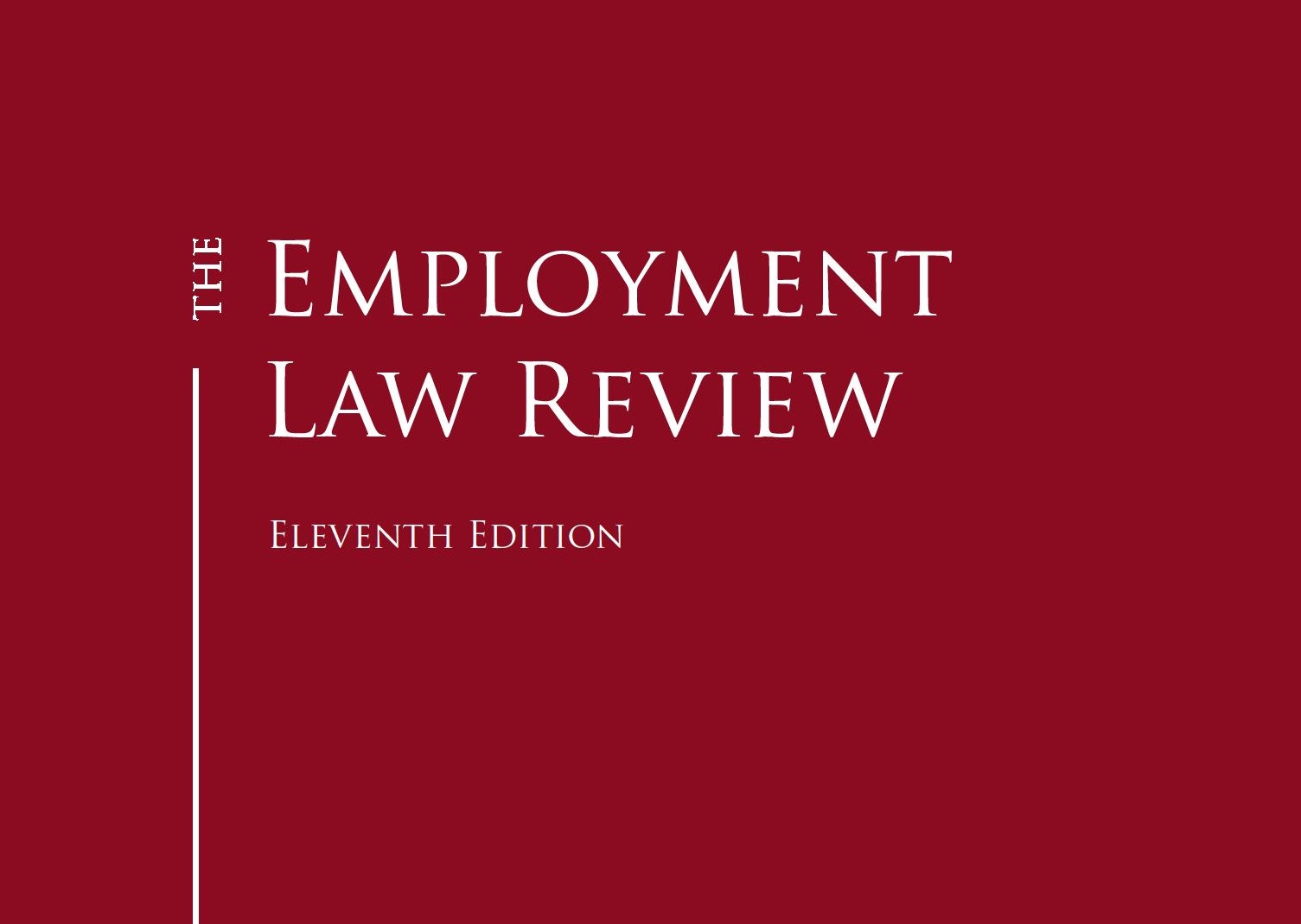Irina Anyukhina wrote a chapter for The Employment Law Review