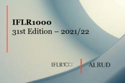 АЛРУД сохраняет лидирующие позиции в рейтинге IFLR1000 в 31-ом издании 2021/22