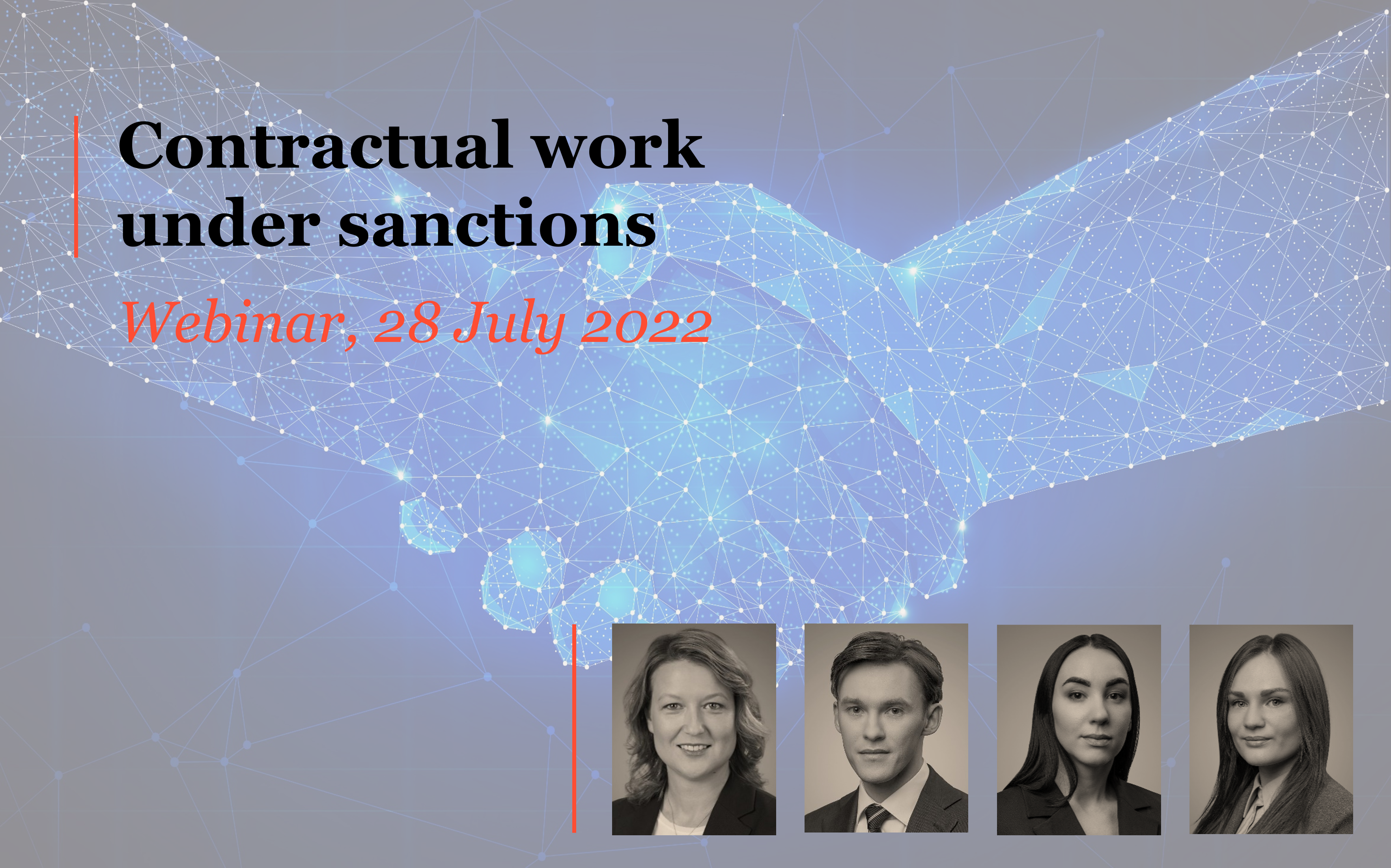 Contractual work under sanctions